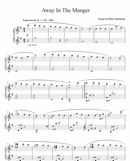 Away in the Manger - pdf sheet music download