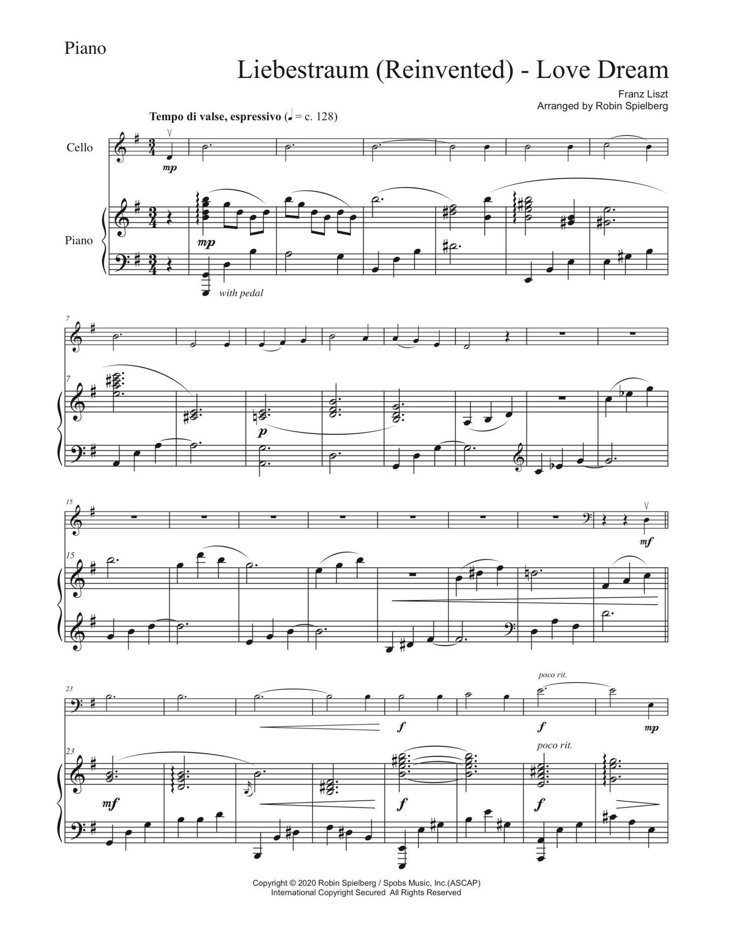 Liebestraum Reinvented SAMPLE