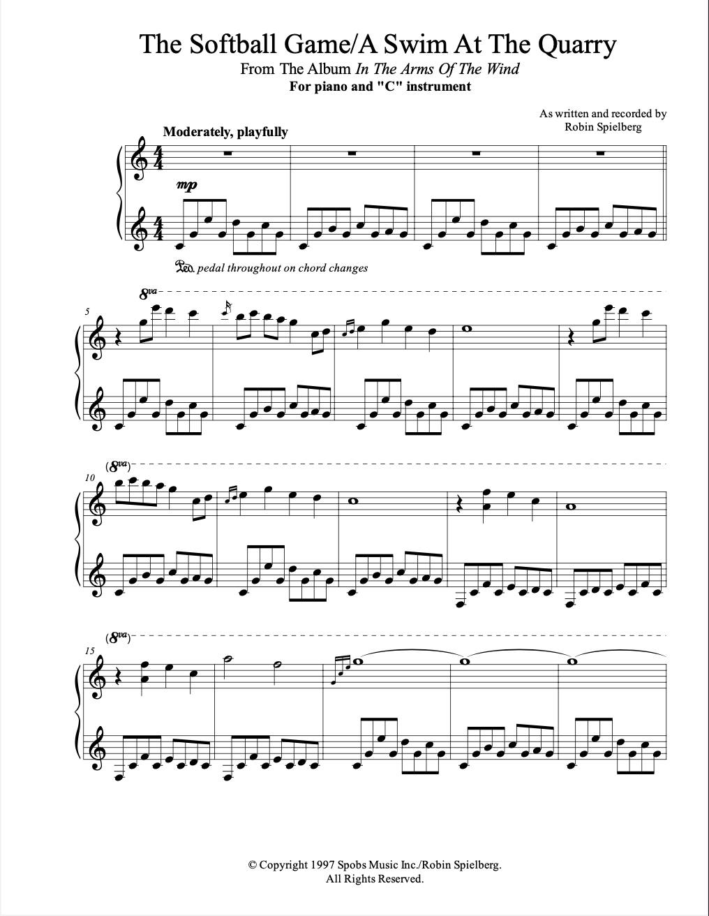 The Softball Game – Piano and C
