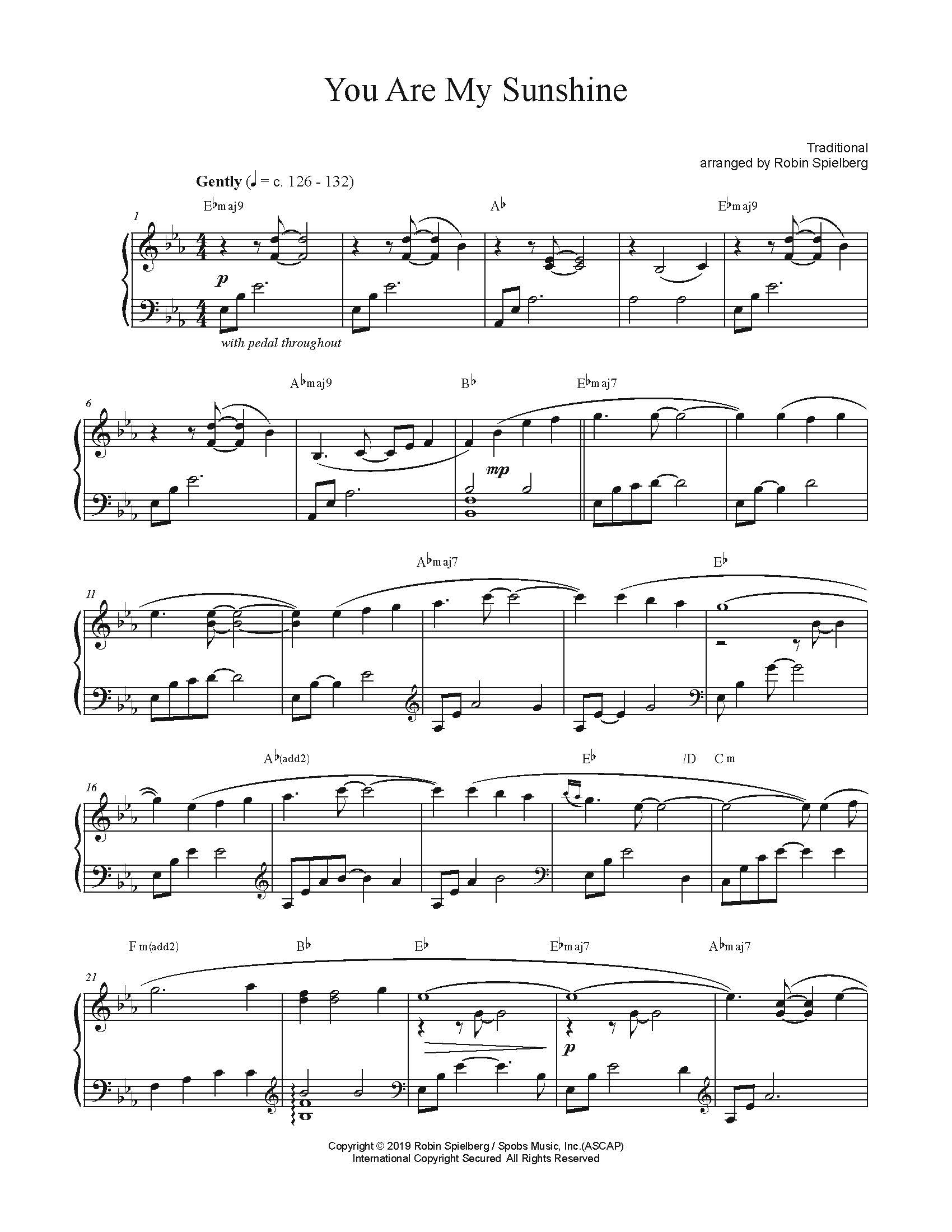 you-are-my-sunshine-robin-spielberg-piano-music-store for Free Printable Piano Sheet Music For You Are My Sunshine You Are My Sunshine ~ Robin Spielberg ~ Piano Music Store for Free Printable Piano Sheet Music For You Are My Sunshine