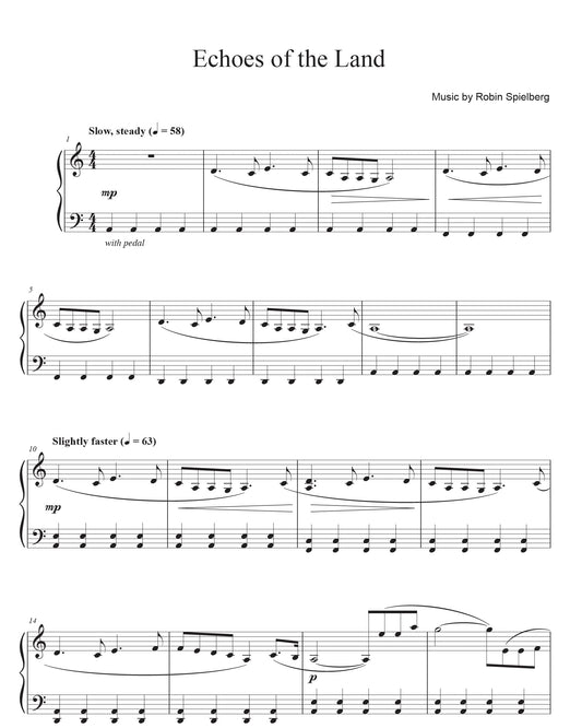 Echoes of the Land - PDF sheet music download