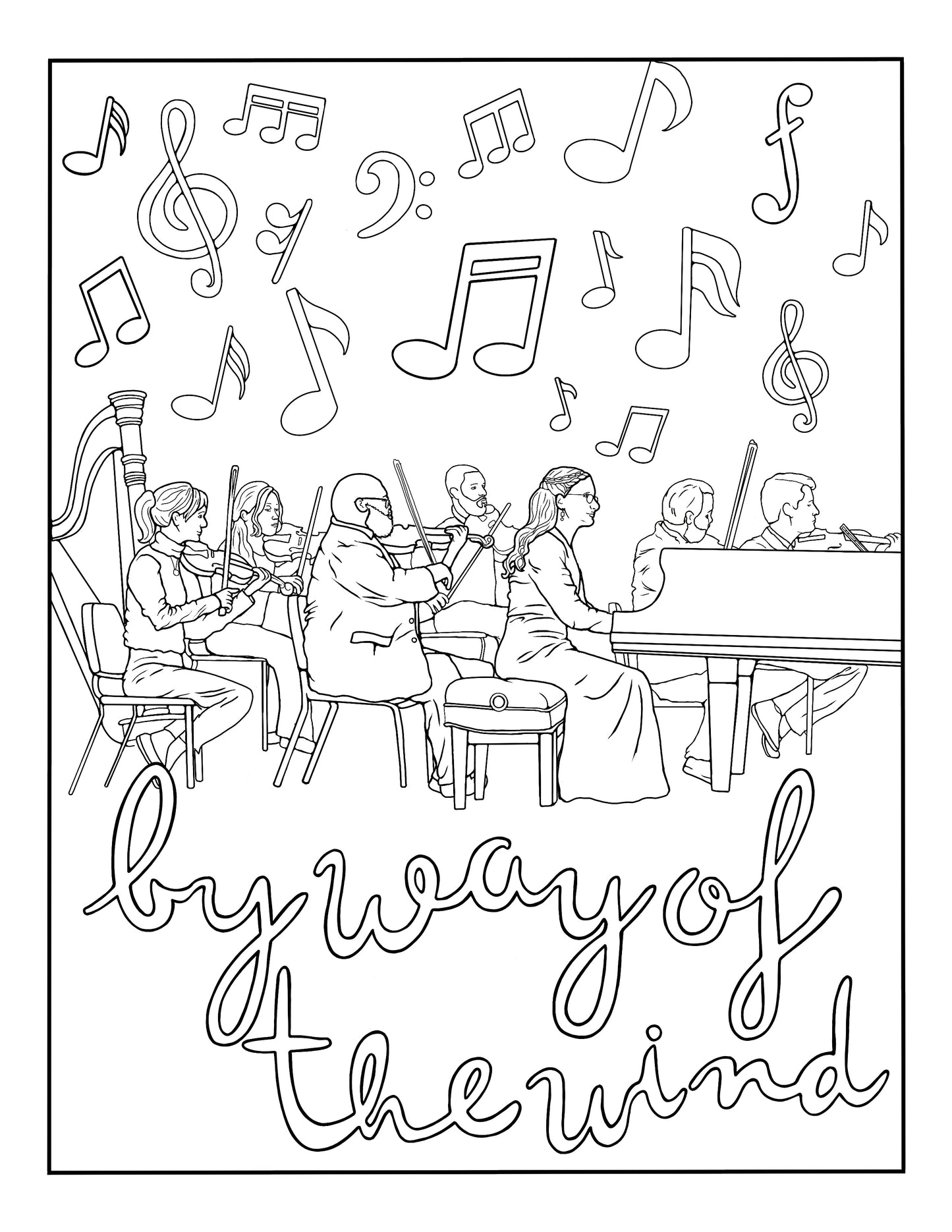 Robin Spielberg Pianoland Coloring Book (new!)