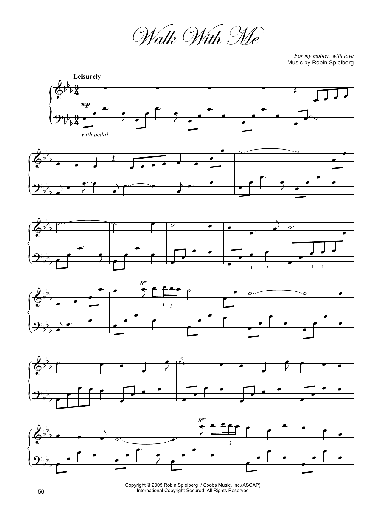 Walk With Me Script Walk with Me ~ Robin Spielberg ~ Piano Music Store